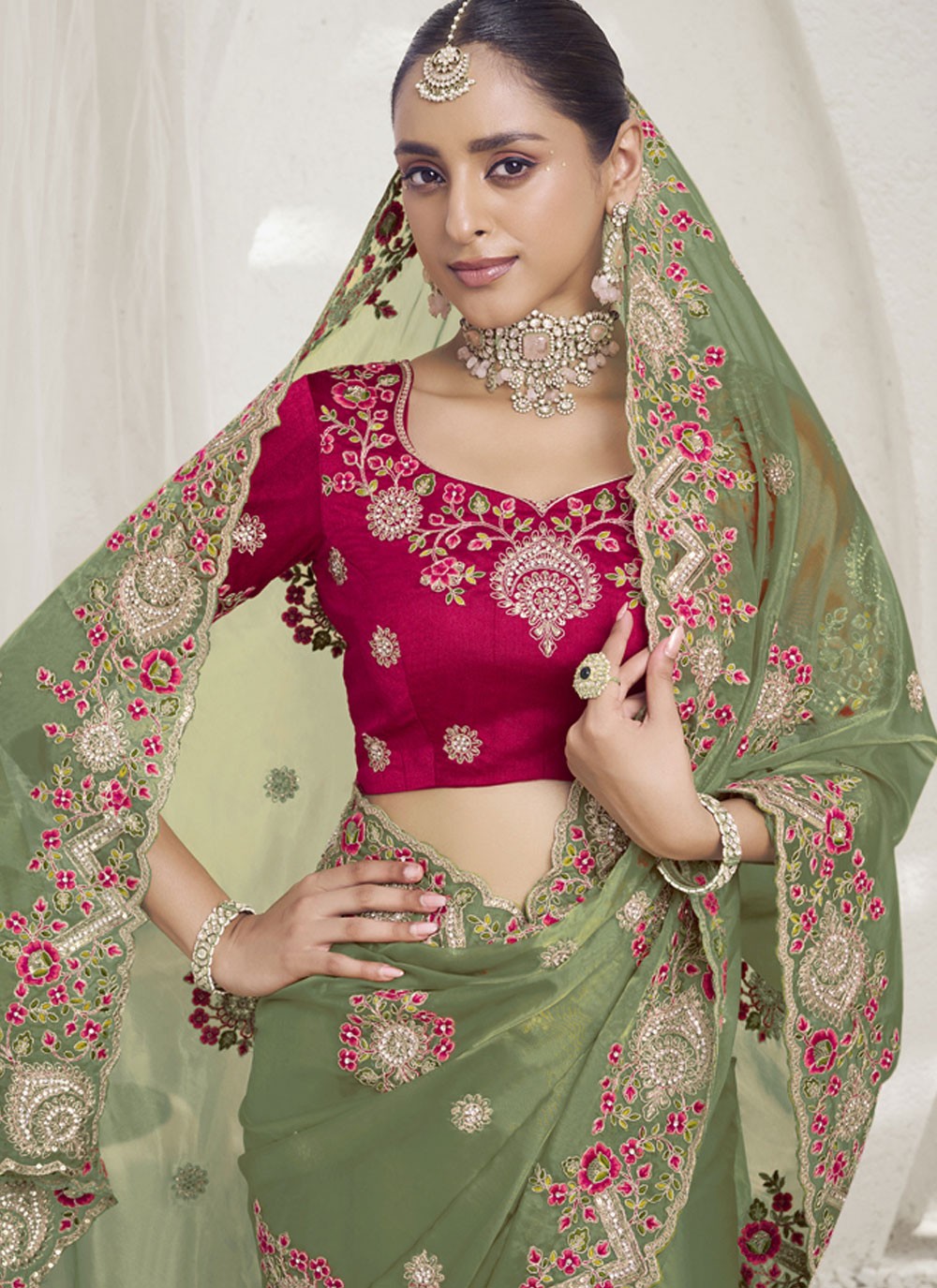 Classic Cord Fancy Fabric Saree - S8706