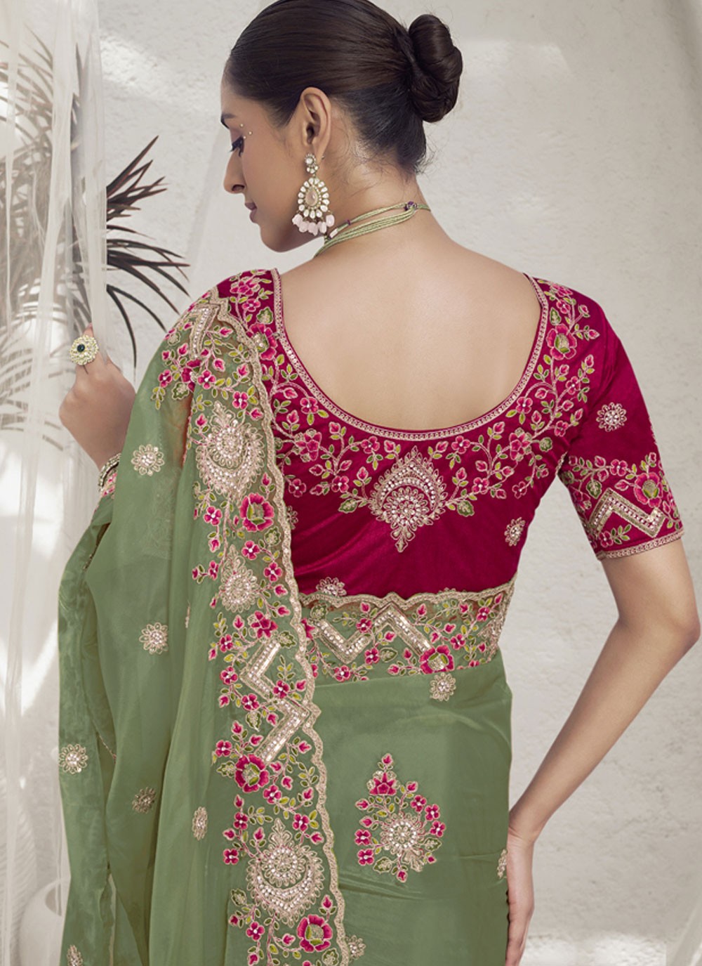 Classic Cord Fancy Fabric Saree - S8706