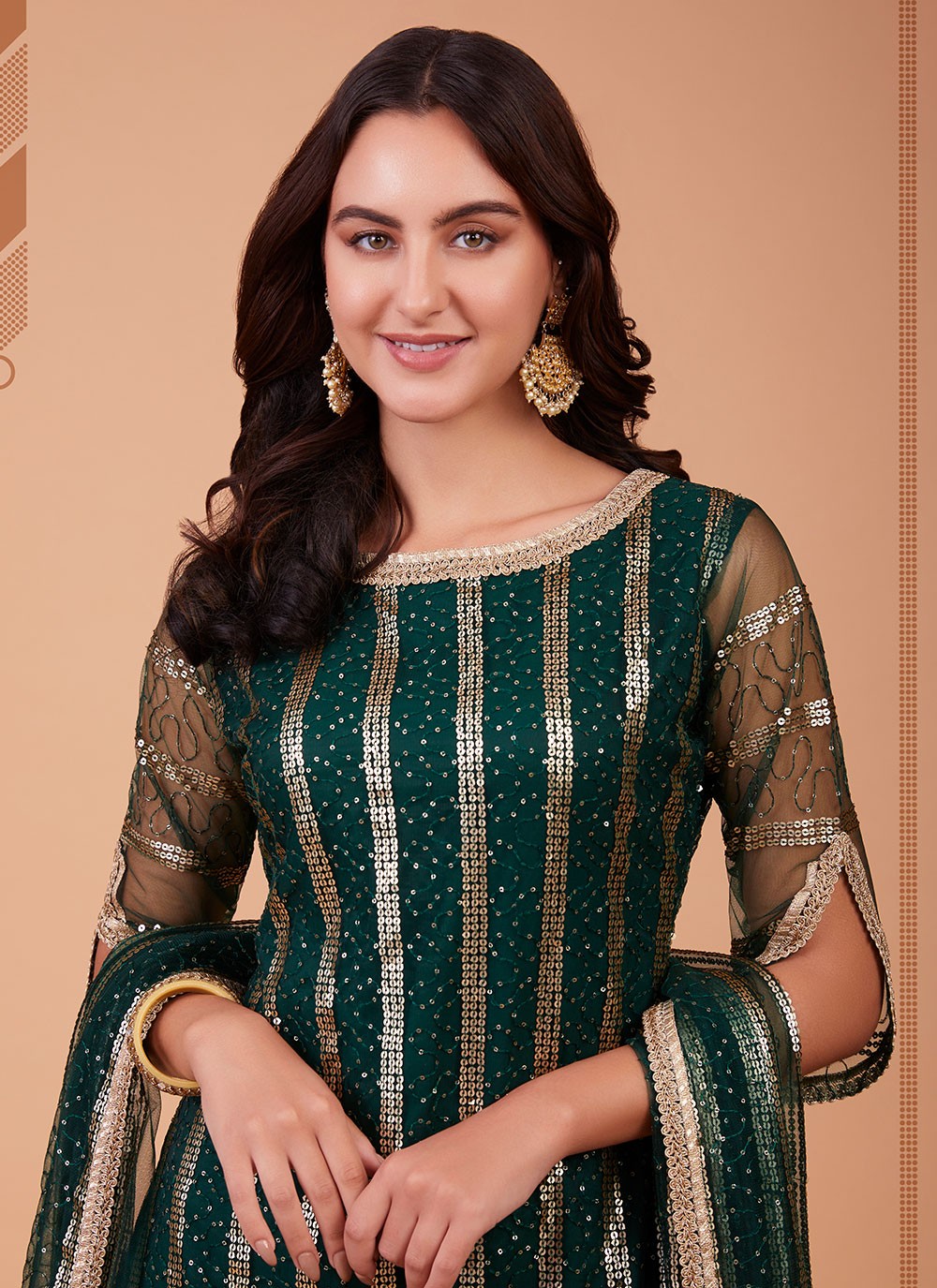 Net Salwar Suit - T928