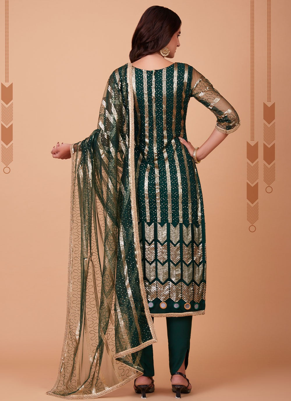 Net Salwar Suit - T928