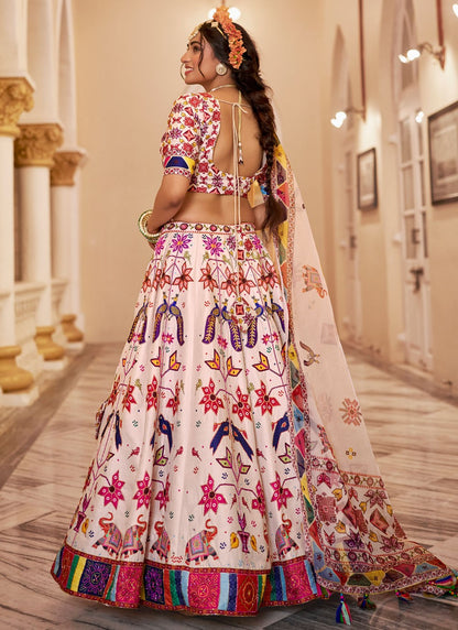 Art Silk Festival, Mehandi & Sangeet, Reception A - Line Lehenga L3661