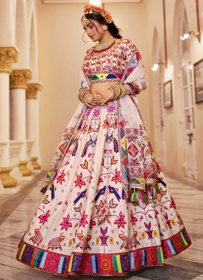 Art Silk Festival, Mehandi & Sangeet, Reception A - Line Lehenga L3661