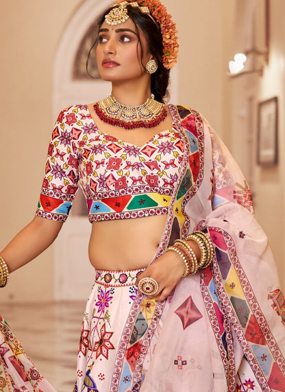 Art Silk Festival, Mehandi & Sangeet, Reception A - Line Lehenga L3661