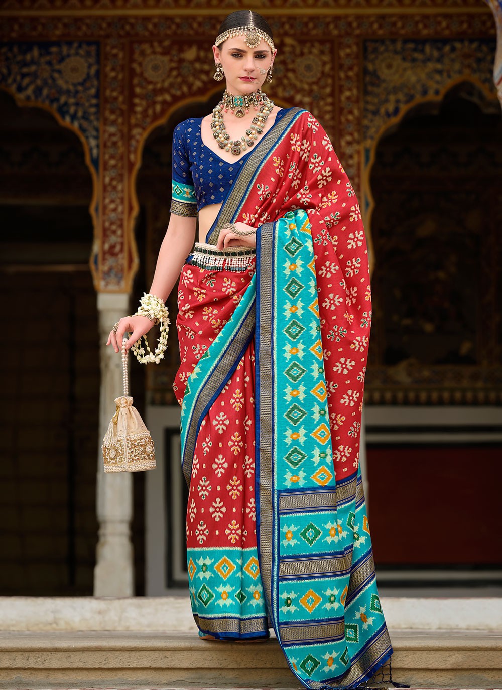 Classic Fancy Work Silk Saree - S8555