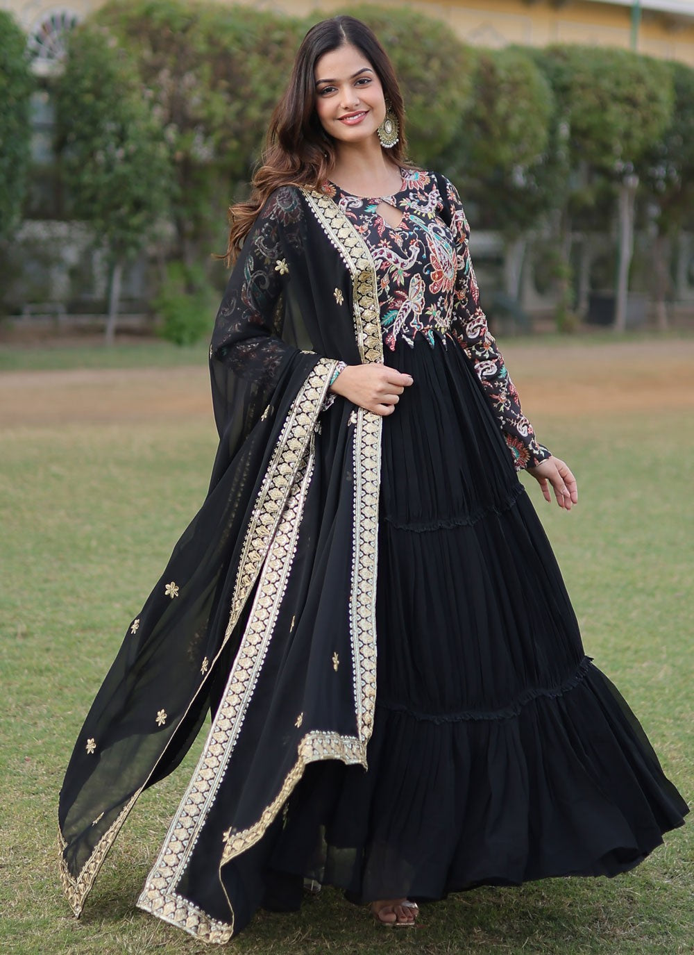 Faux Georgette Gown - G1354
