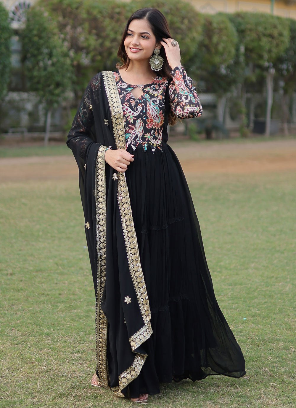 Faux Georgette Gown - G1354