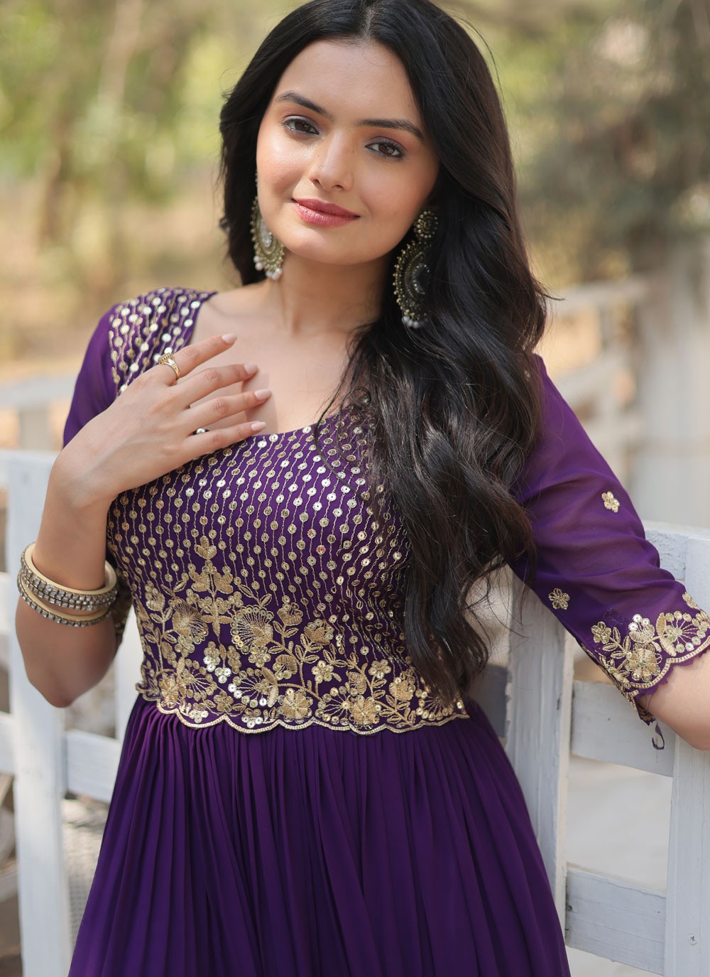 Faux Georgette Gown - G1520