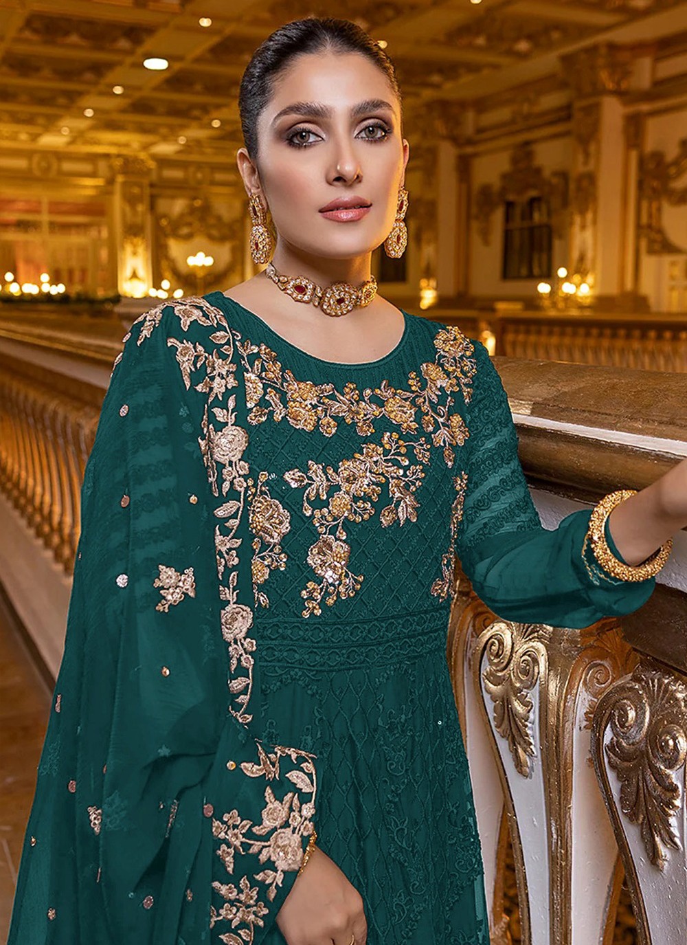 Faux Georgette Salwar Suit - T1392
