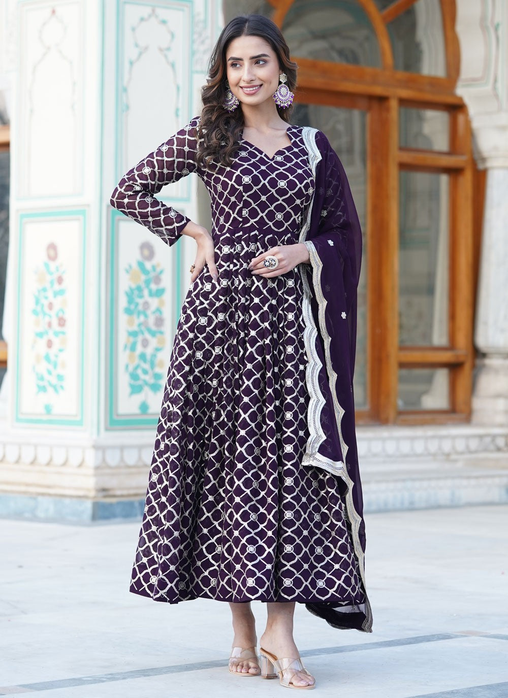 Faux Georgette Gown - G1333