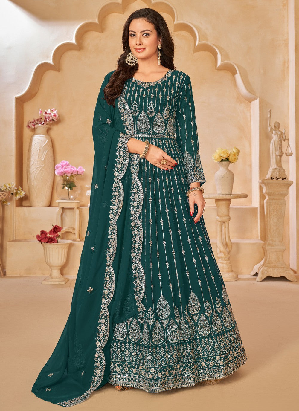 Faux Georgette Salwar Suit - T1488