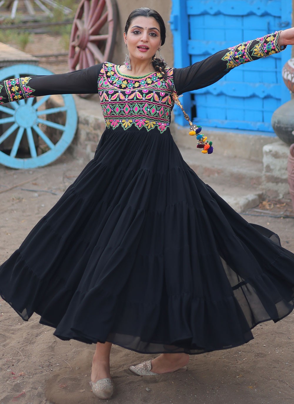 Faux Georgette Gown - G1523