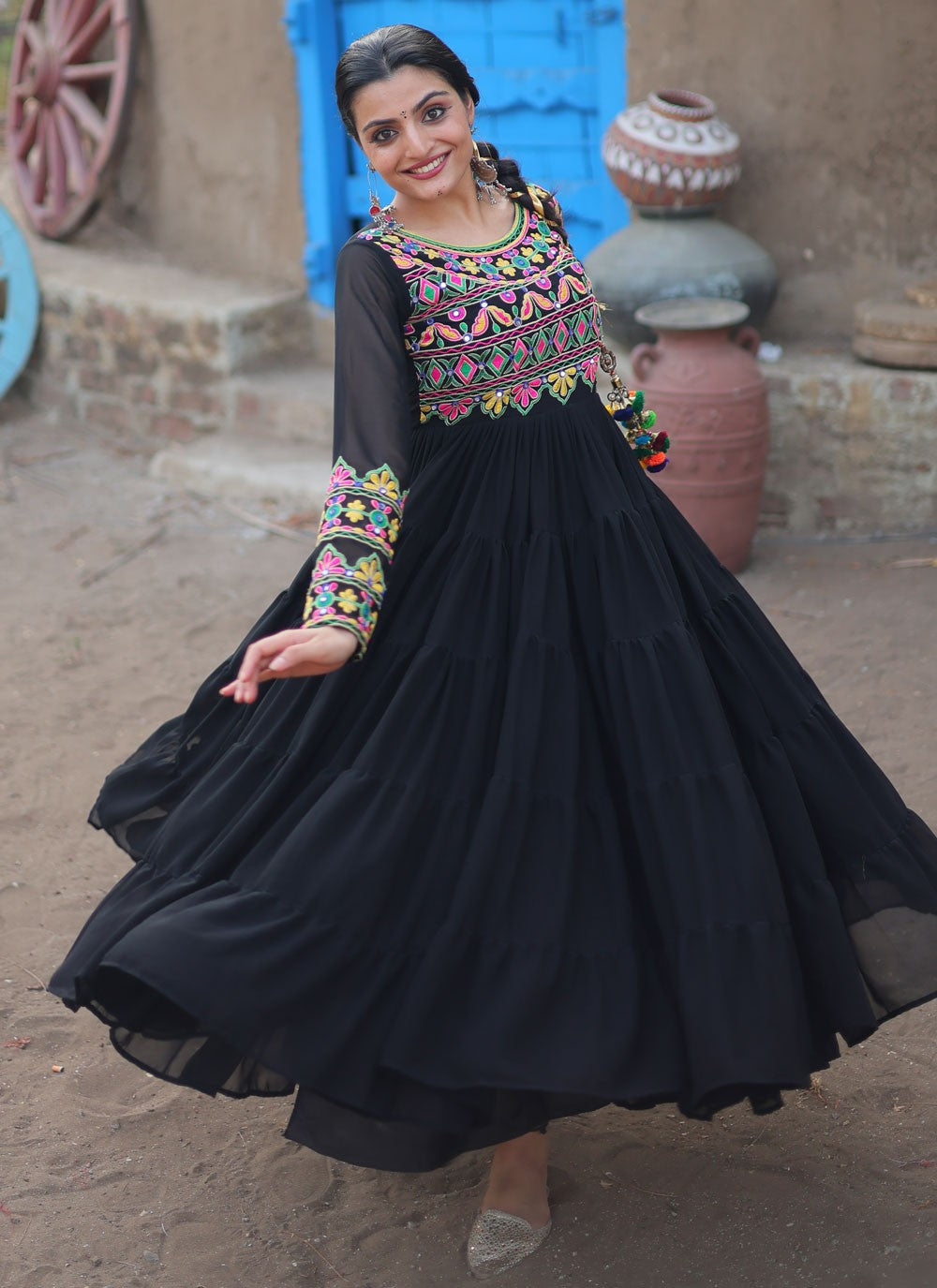 Faux Georgette Gown - G1523