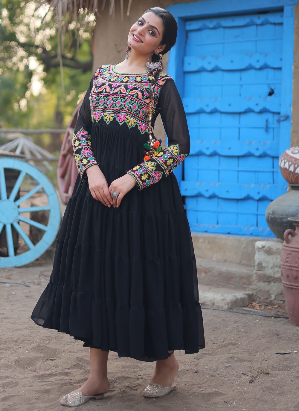 Faux Georgette Gown - G1523