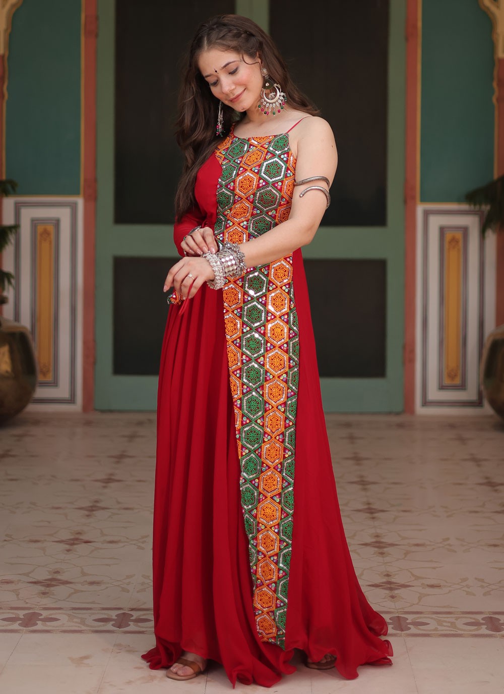 Faux Georgette Gown - G1539
