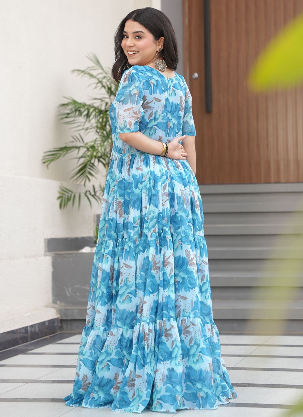 Faux Georgette Casual, Festival Gown G19878