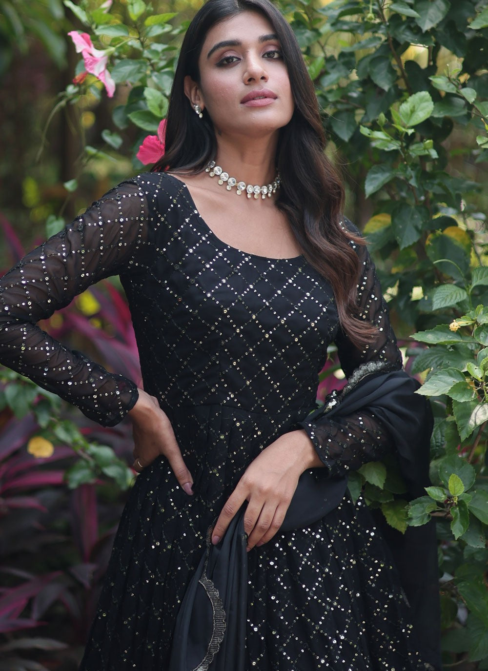 Faux Georgette Gown - G1251