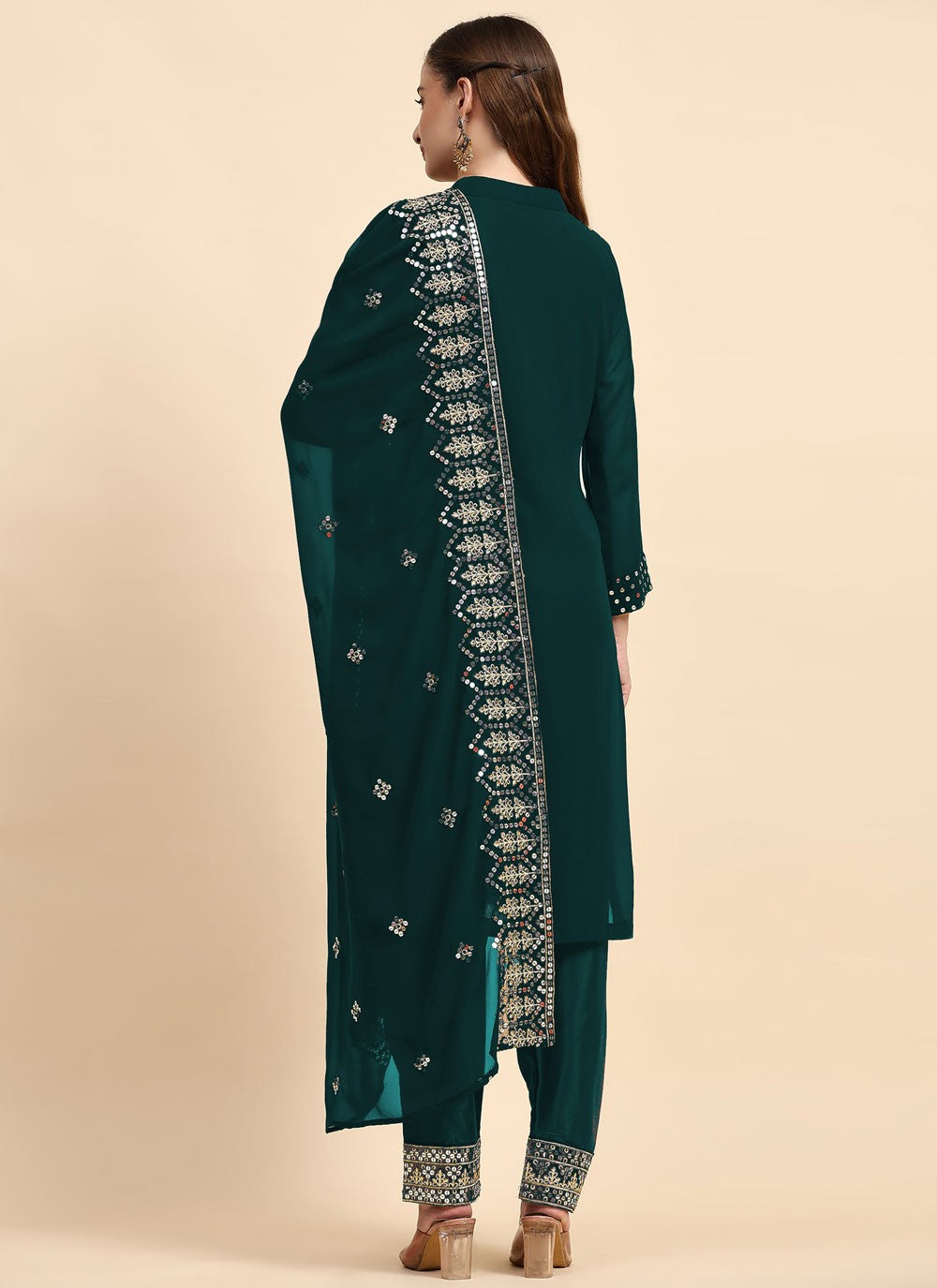 Faux Georgette Salwar Suit - T1503