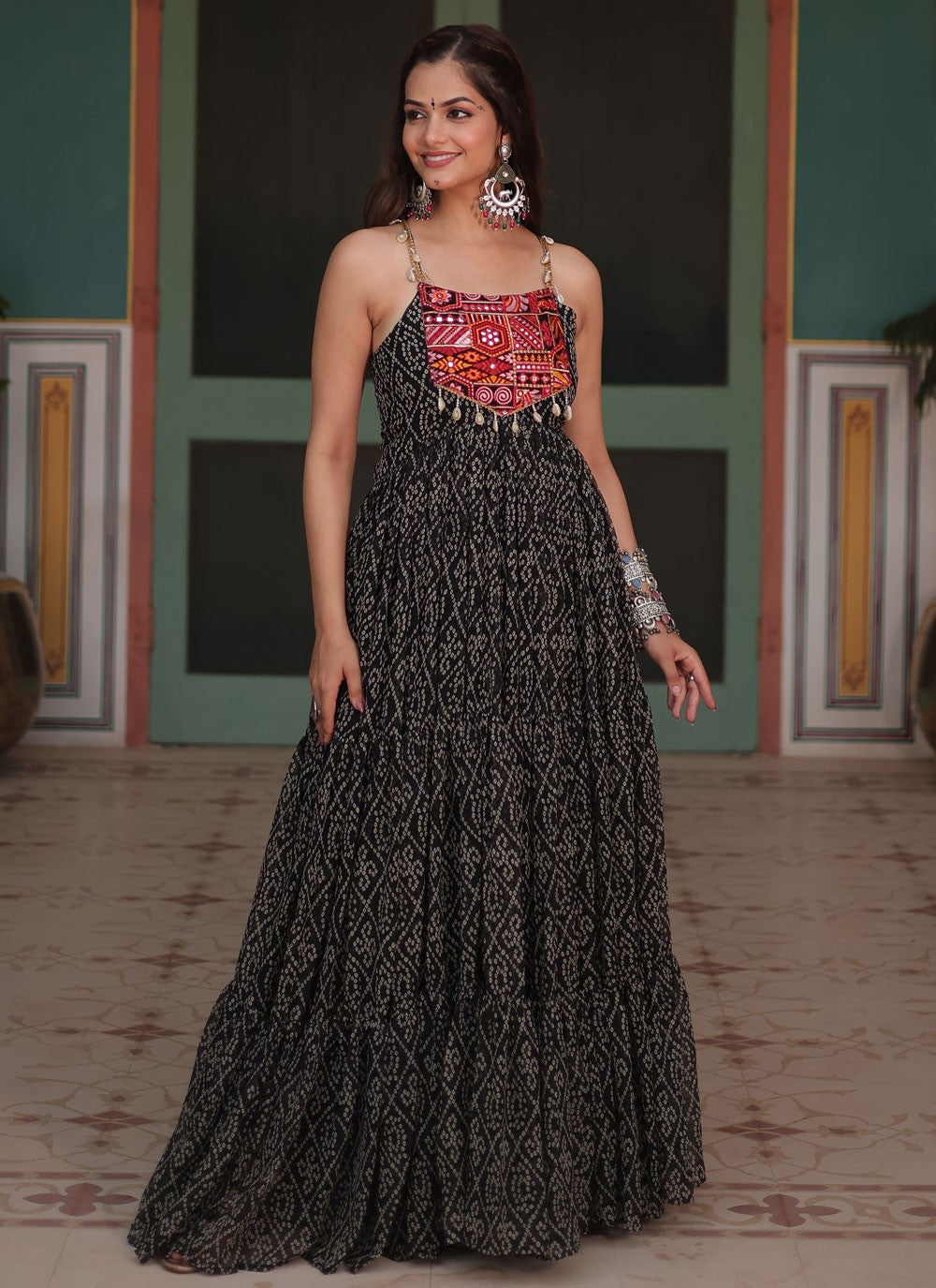 Faux Georgette Gown - G1543