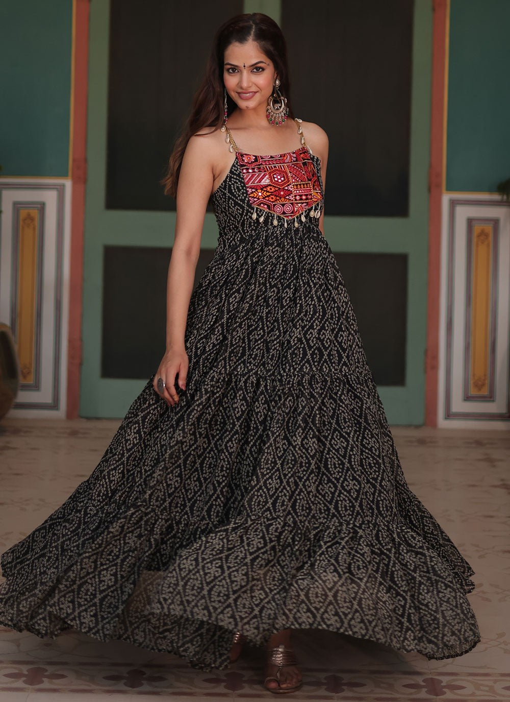 Faux Georgette Gown - G1543