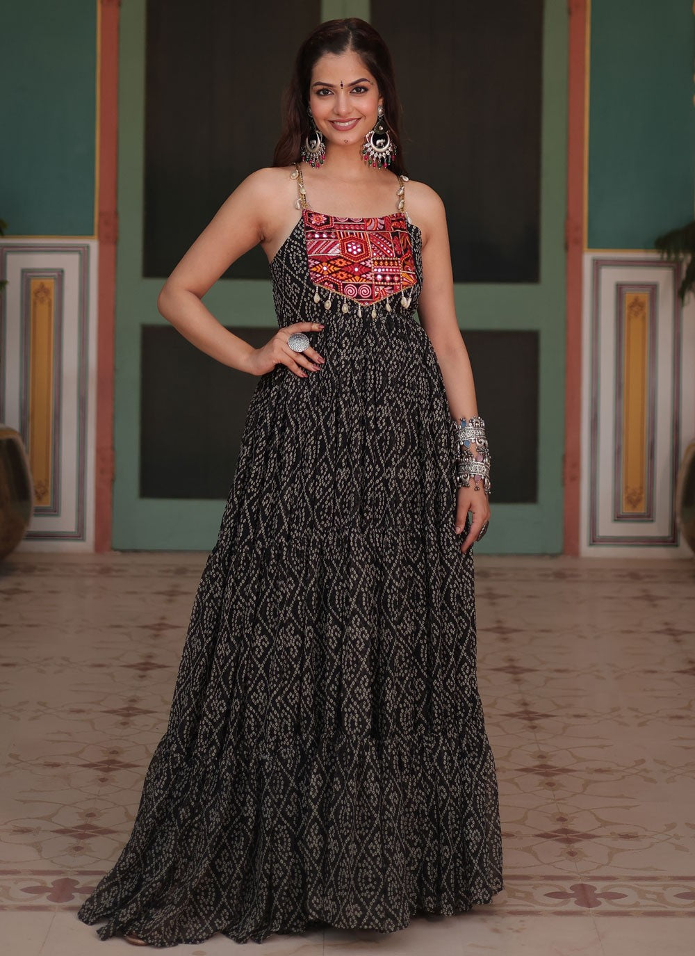 Faux Georgette Gown - G1543