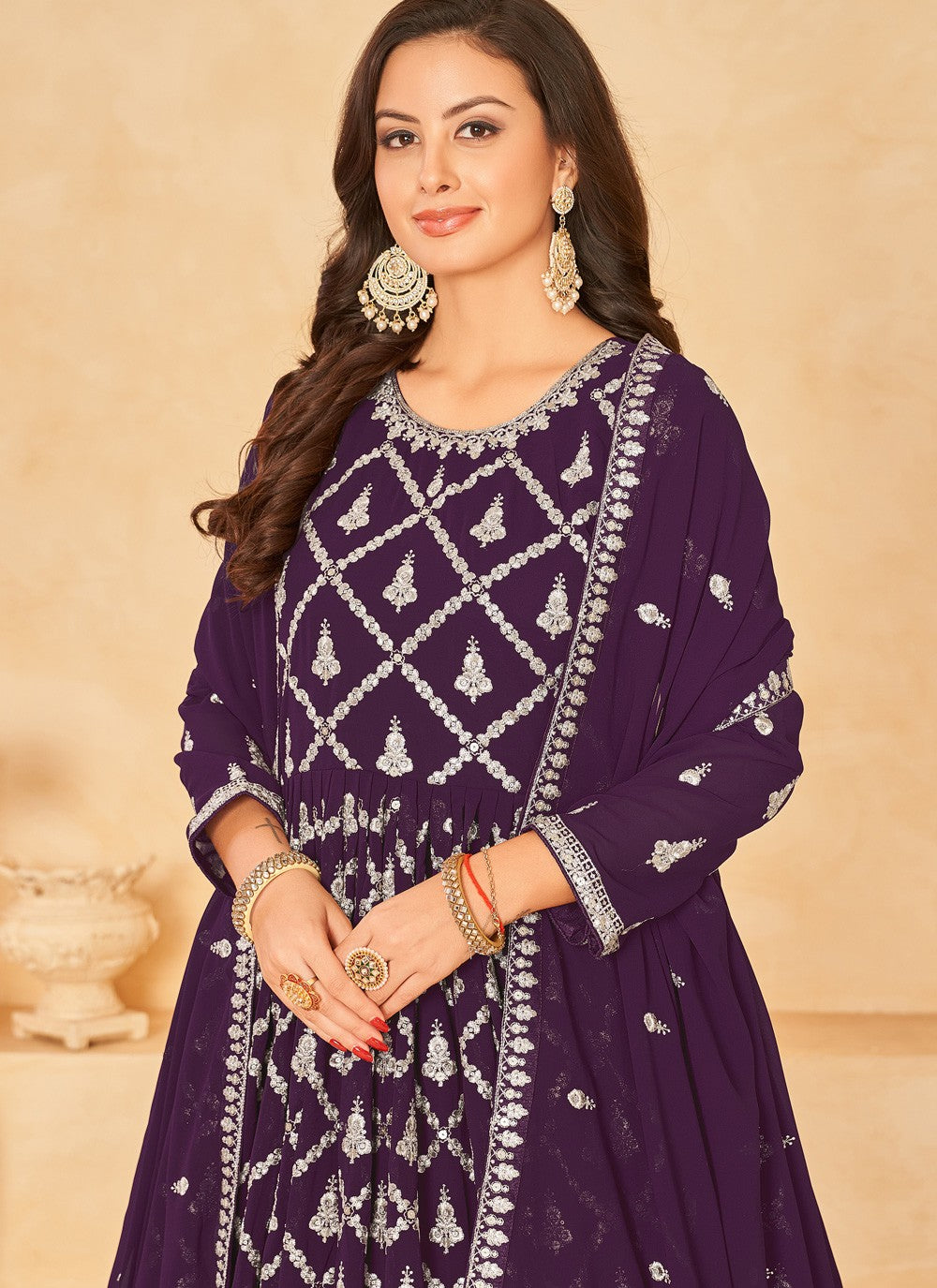 Faux Georgette Salwar Suit - T1532
