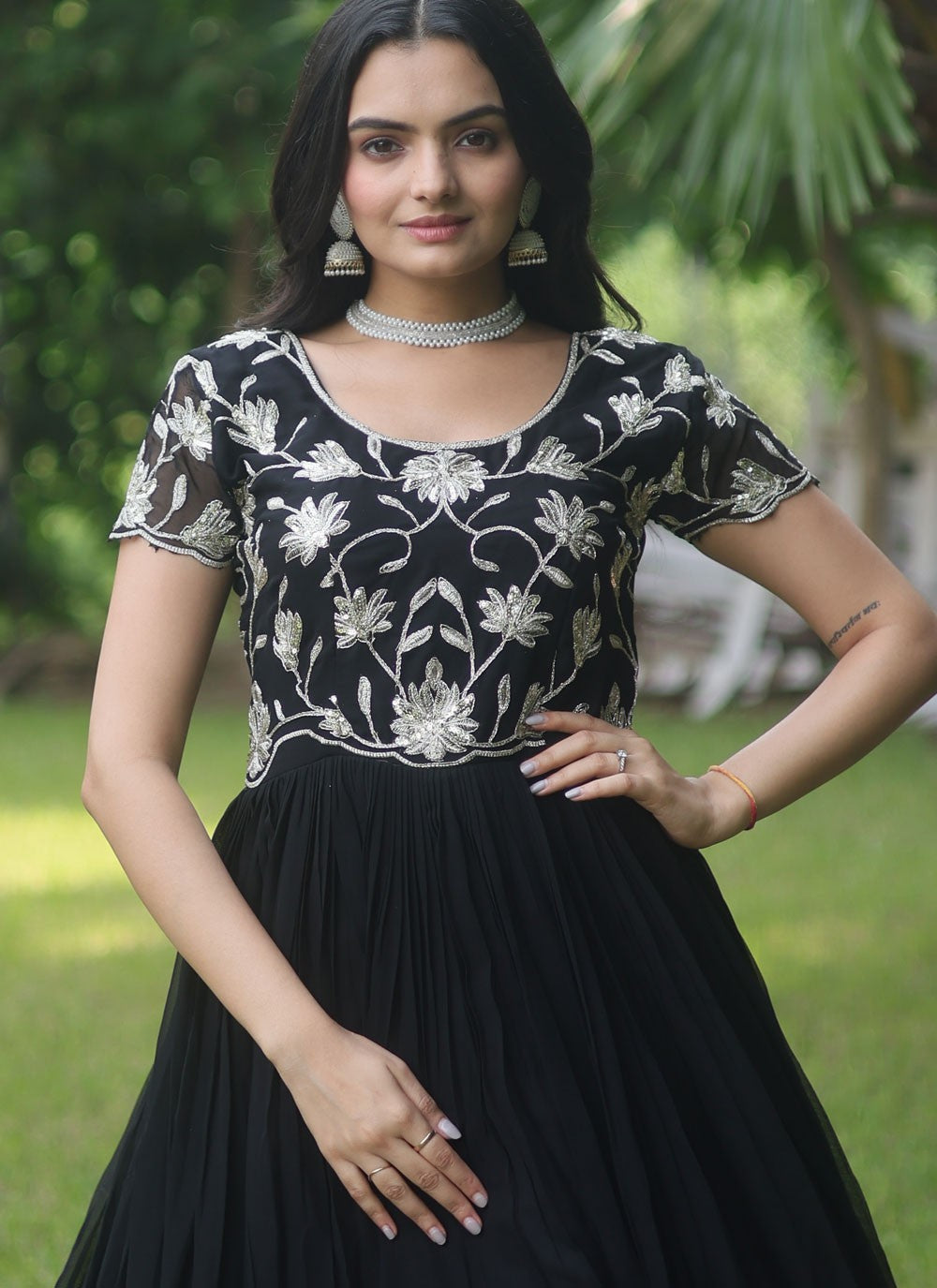 Faux Georgette Gown - G1228
