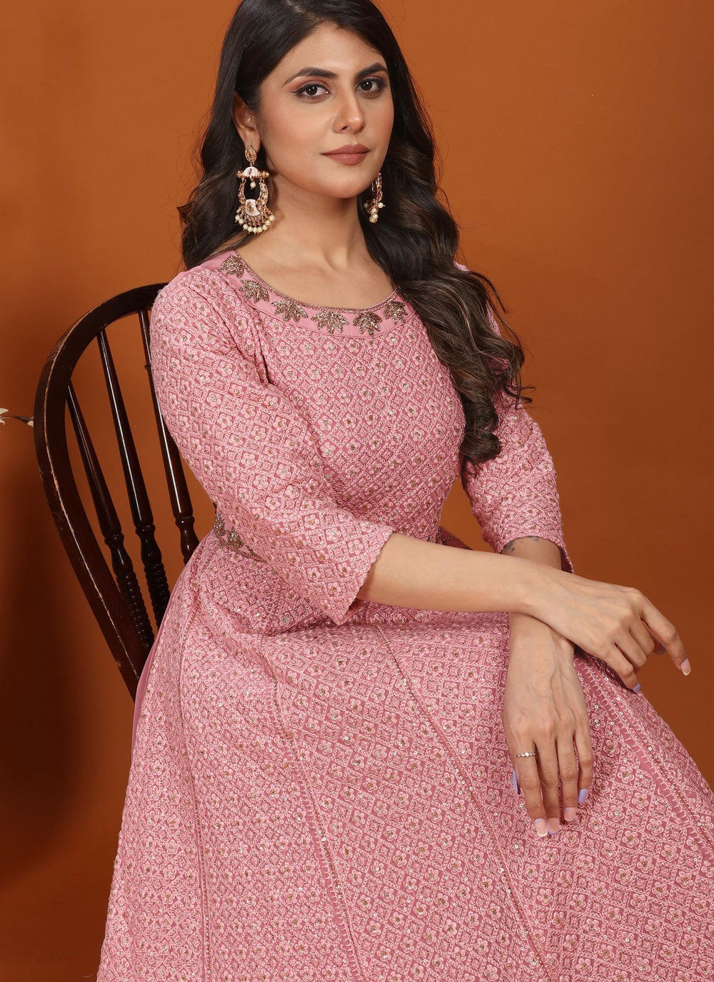 Faux Georgette Gown - G1441