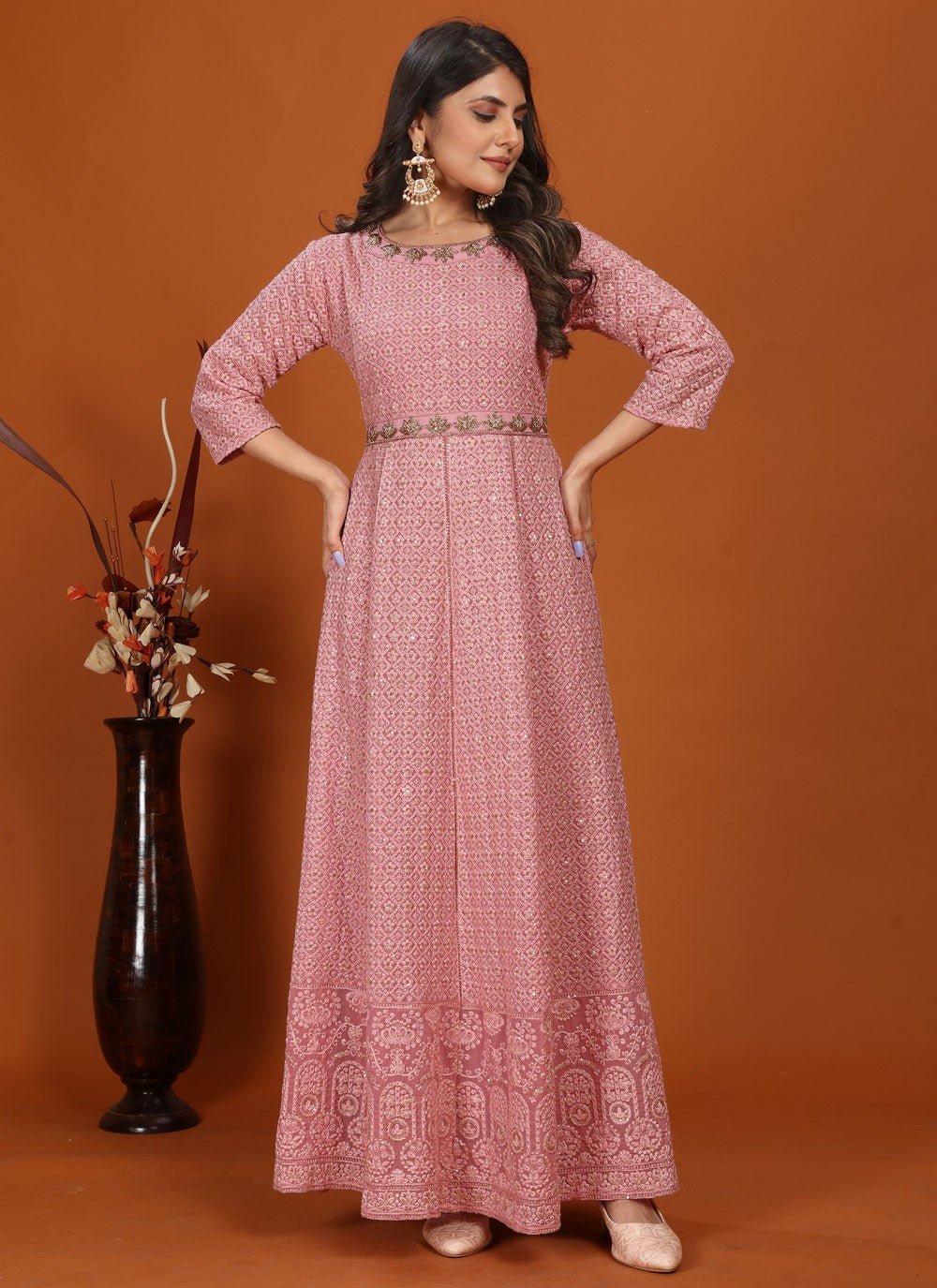 Faux Georgette Gown - G1441