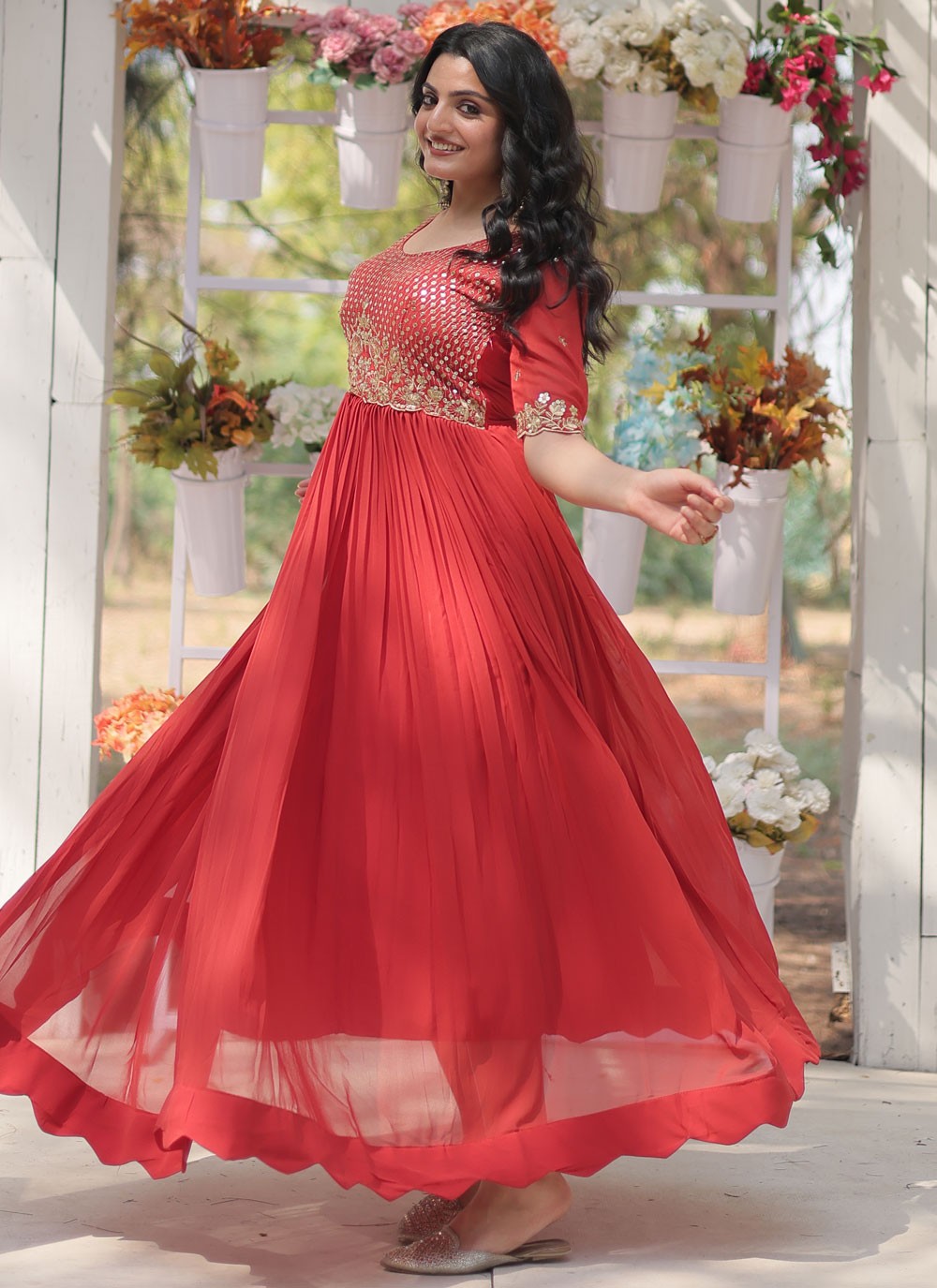 Faux Georgette Gown - G1520