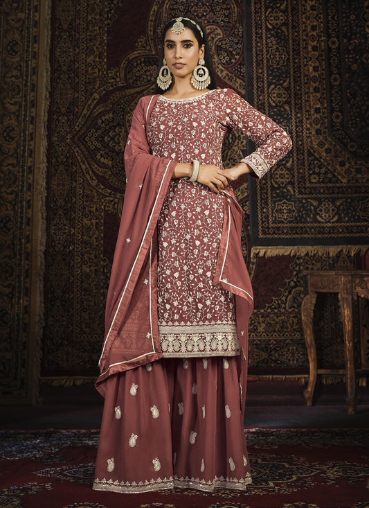 Faux Georgette Salwar Suit - T1315