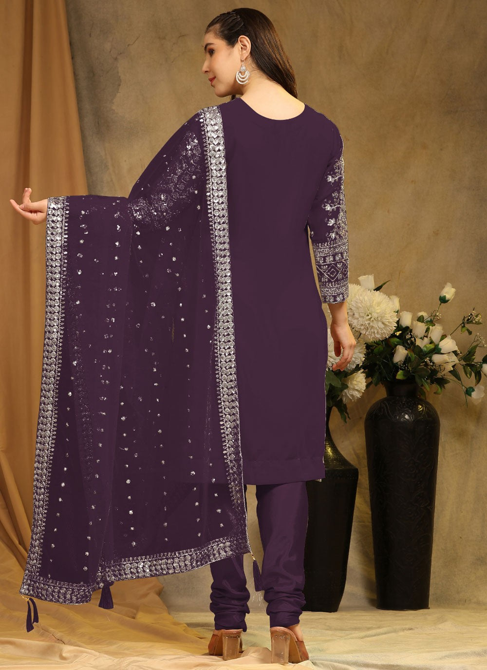 Faux Georgette Salwar Suit - T1633