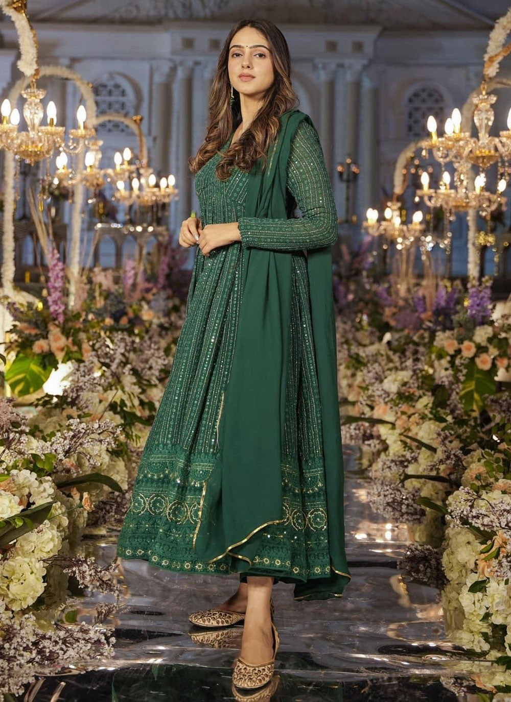 Faux Georgette Gown - G1347