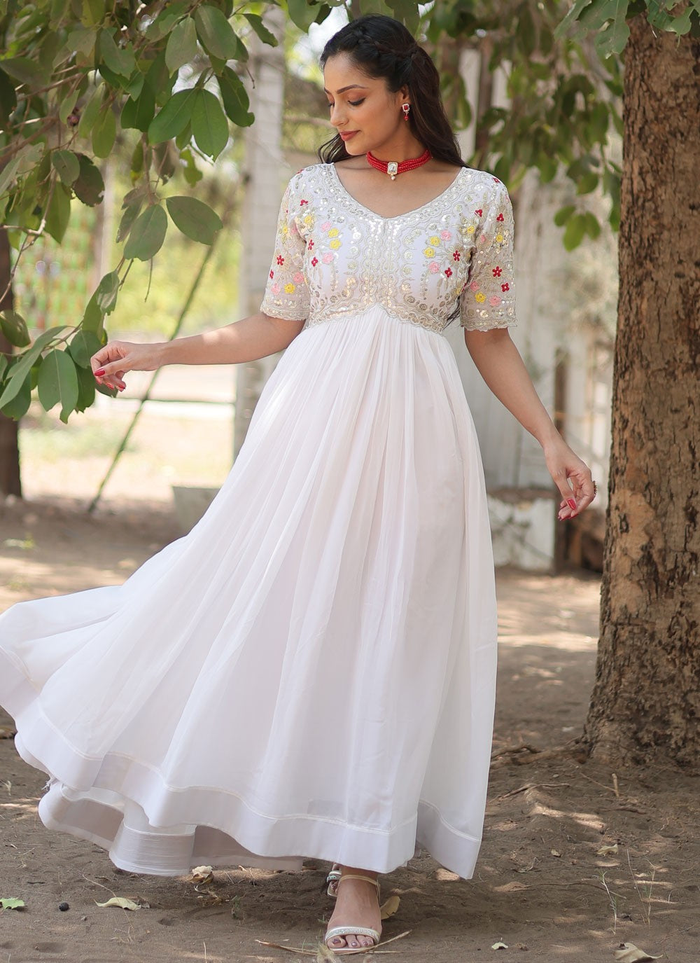 Faux Georgette Gown - G1466