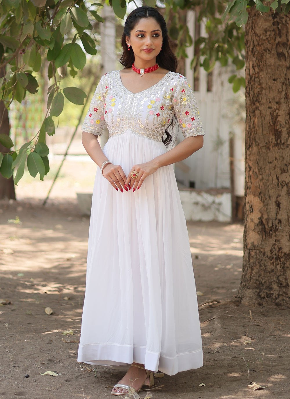 Faux Georgette Gown - G1466