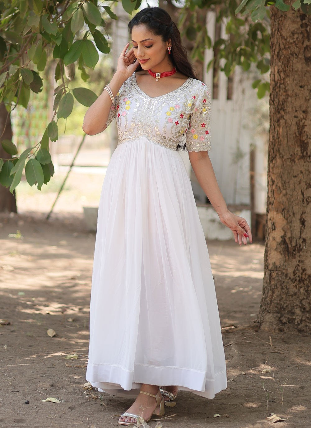 Faux Georgette Gown - G1466