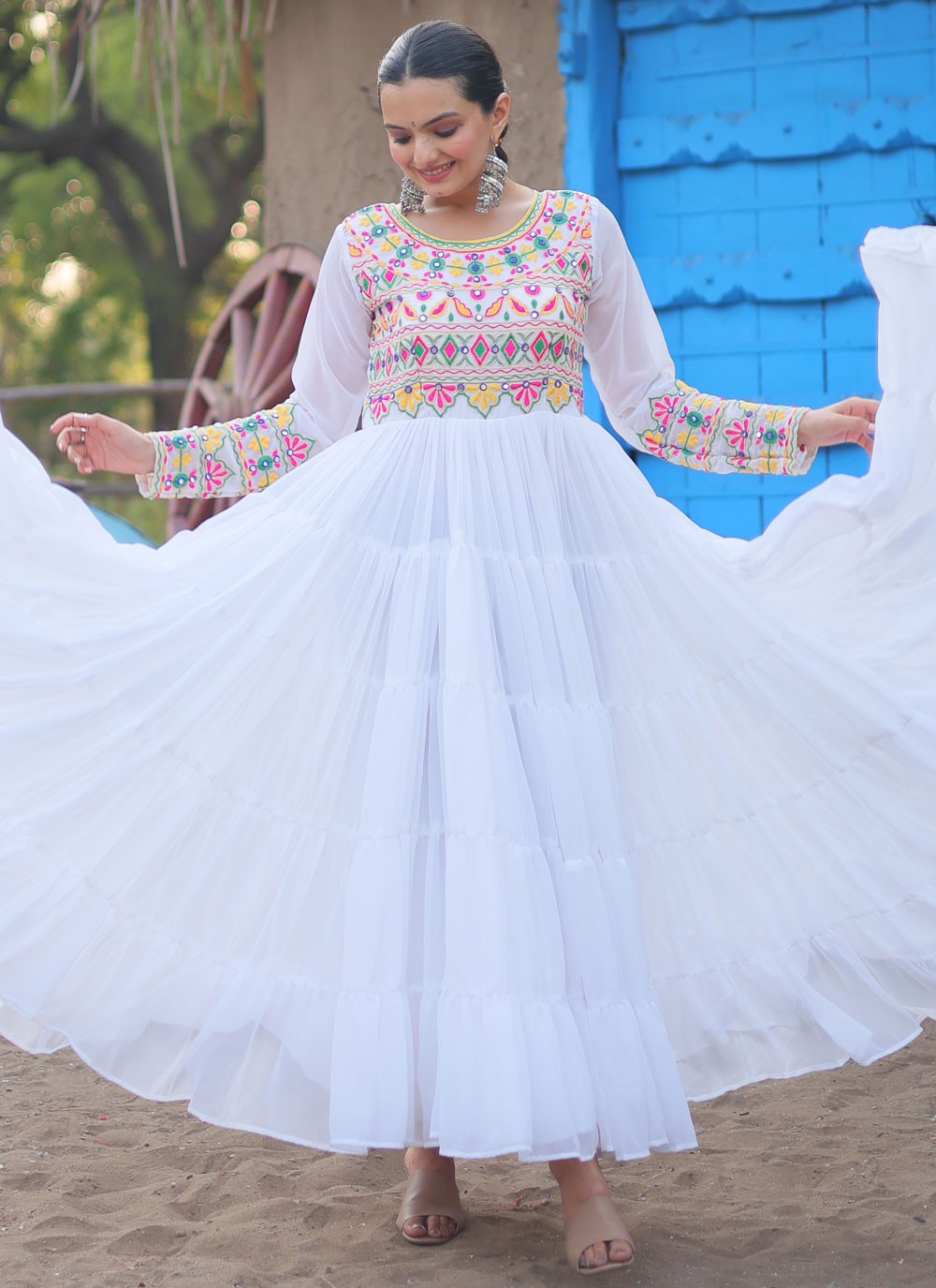 Faux Georgette Gown - G1523