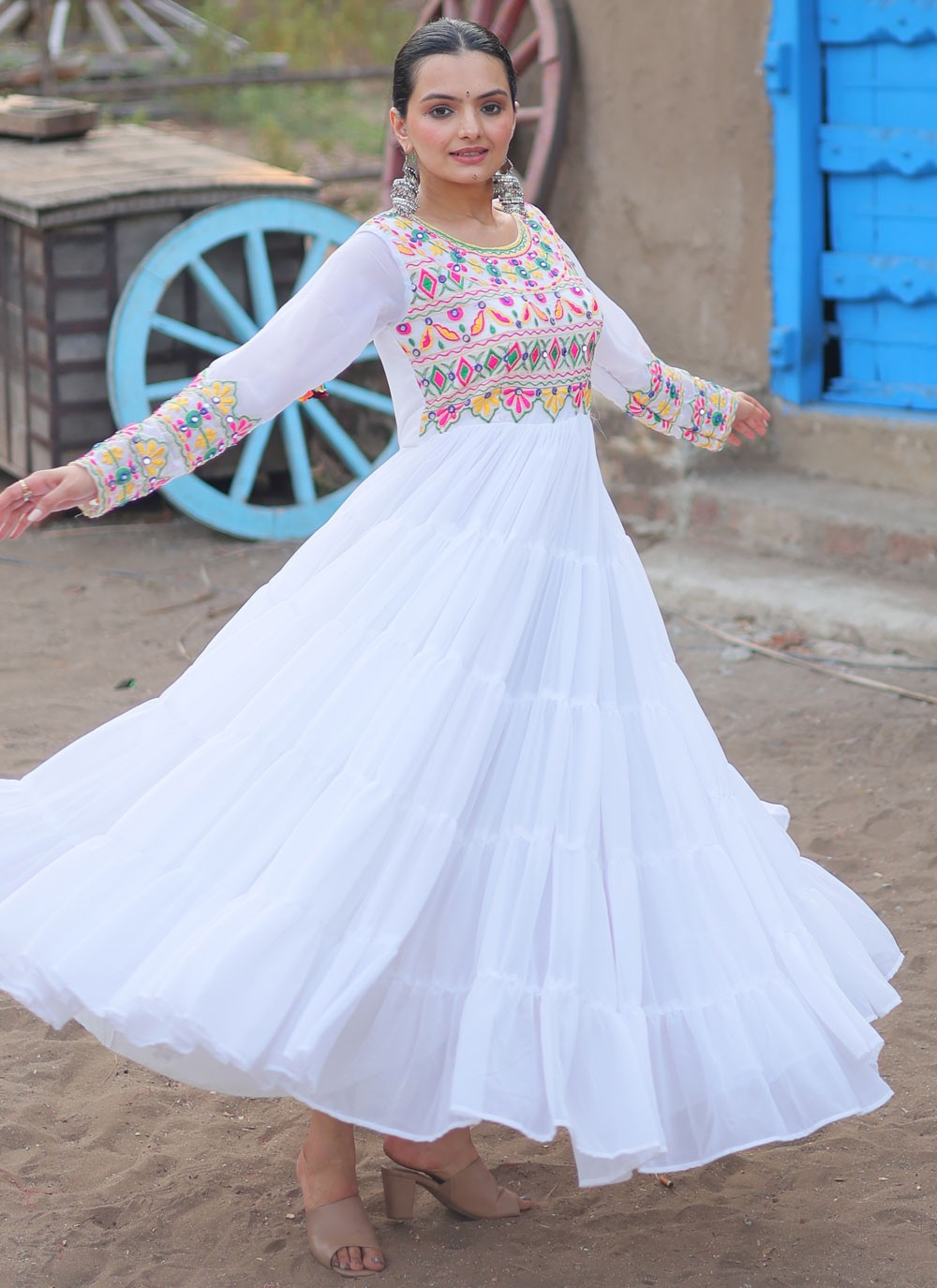 Faux Georgette Gown - G1523