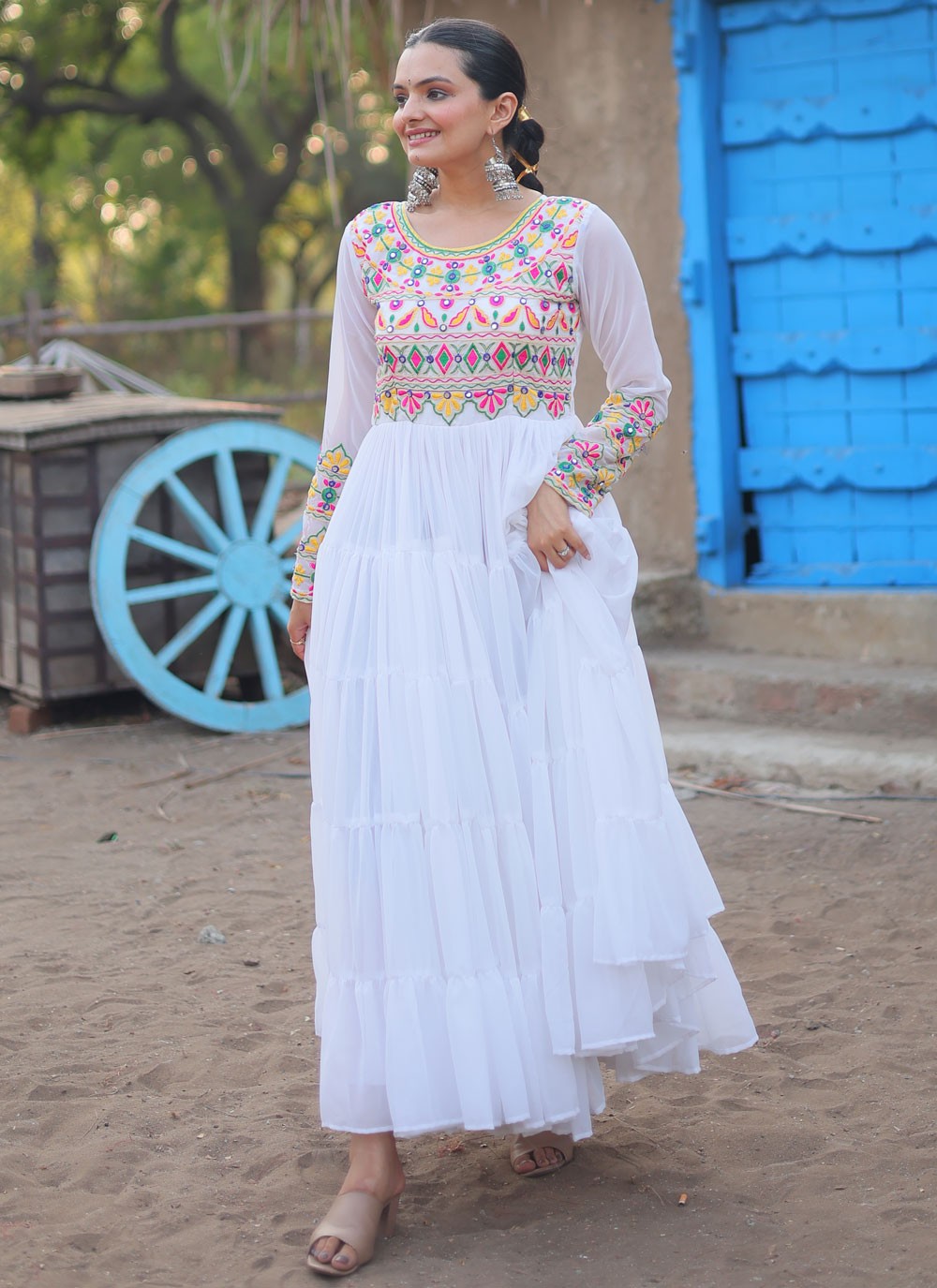 Faux Georgette Gown - G1523