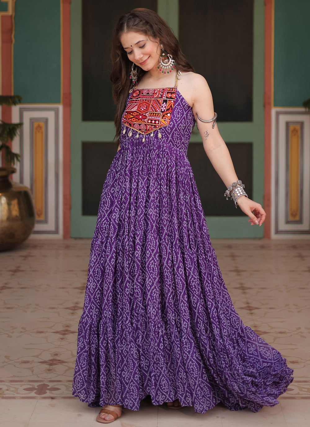 Faux Georgette Gown - G1543