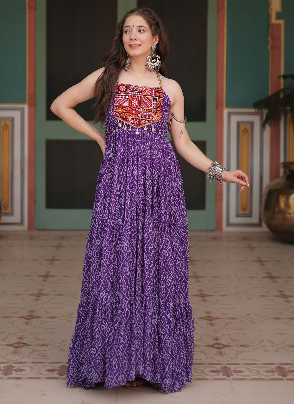 Faux Georgette Gown - G1543