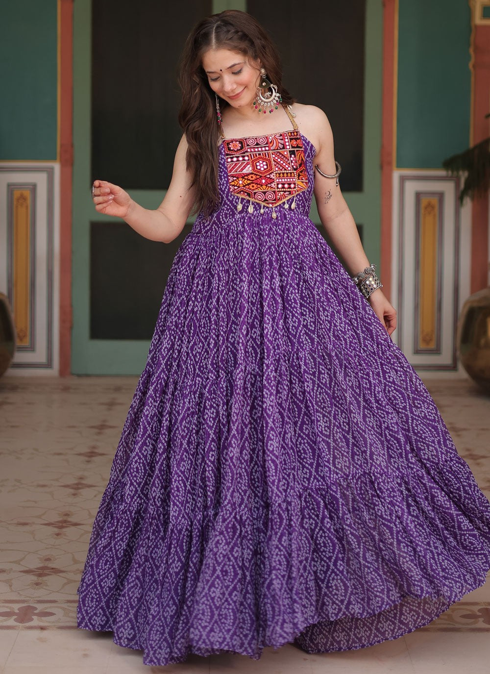 Faux Georgette Gown - G1543