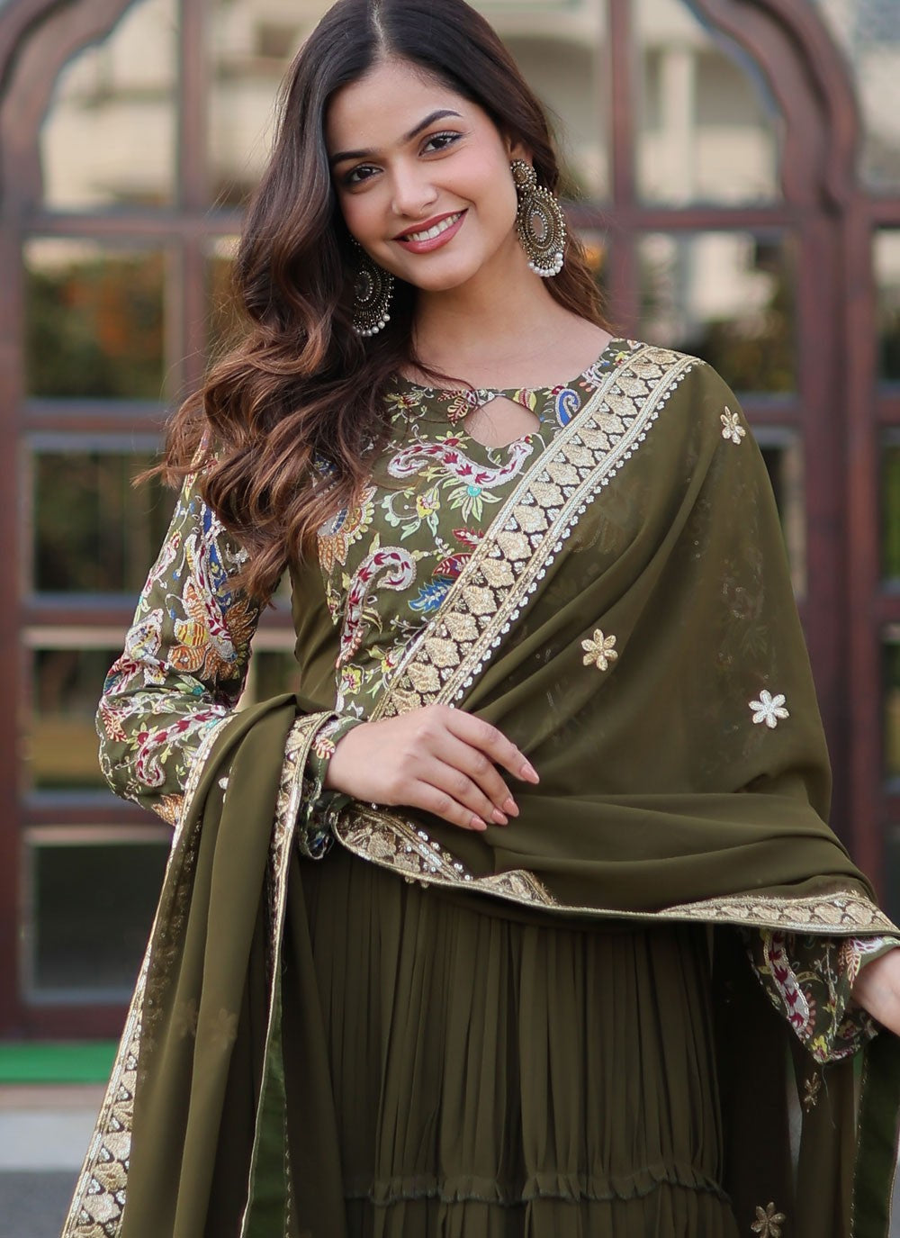 Faux Georgette Gown - G1354