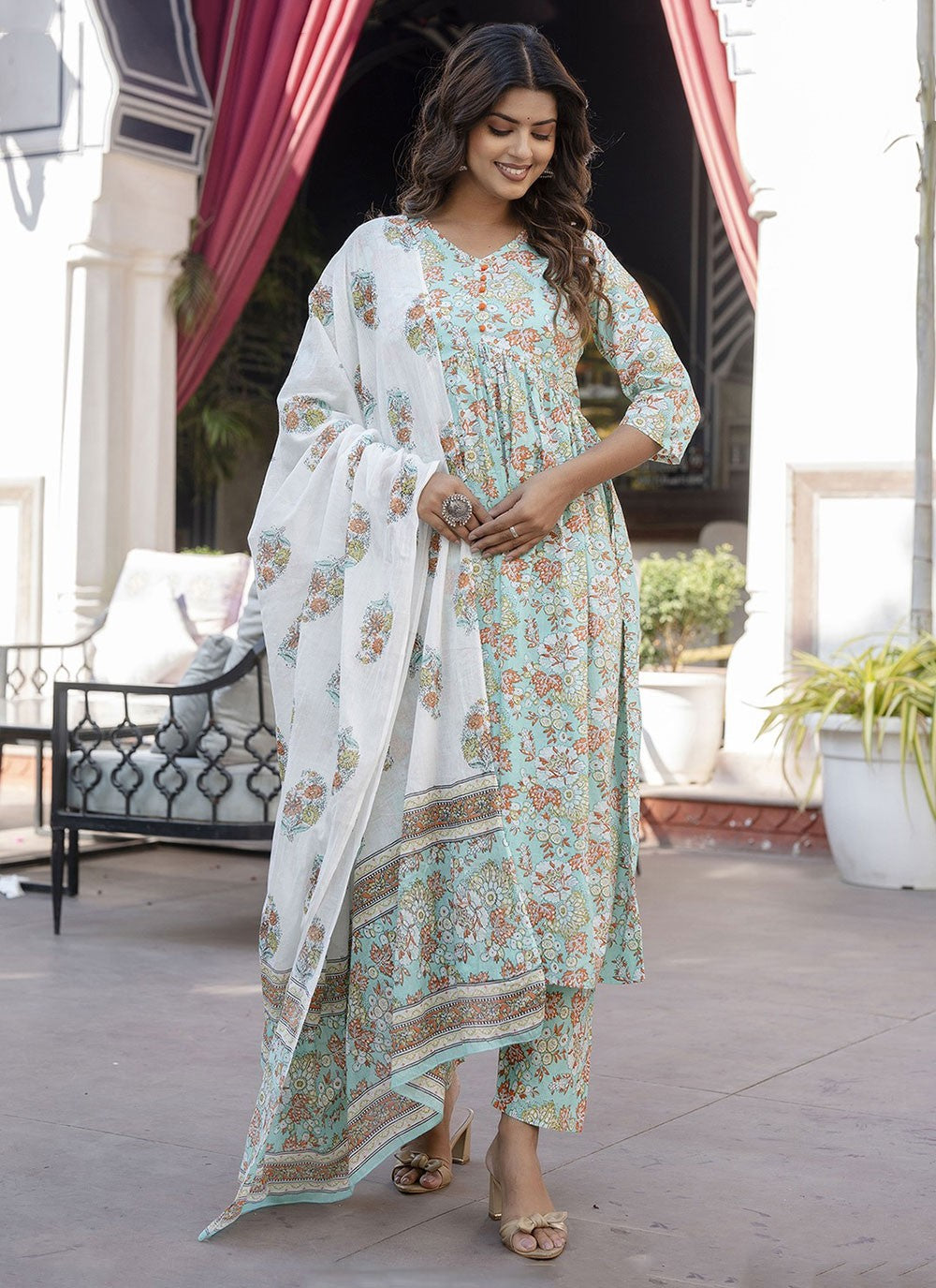 Cotton Anarkali - T2457