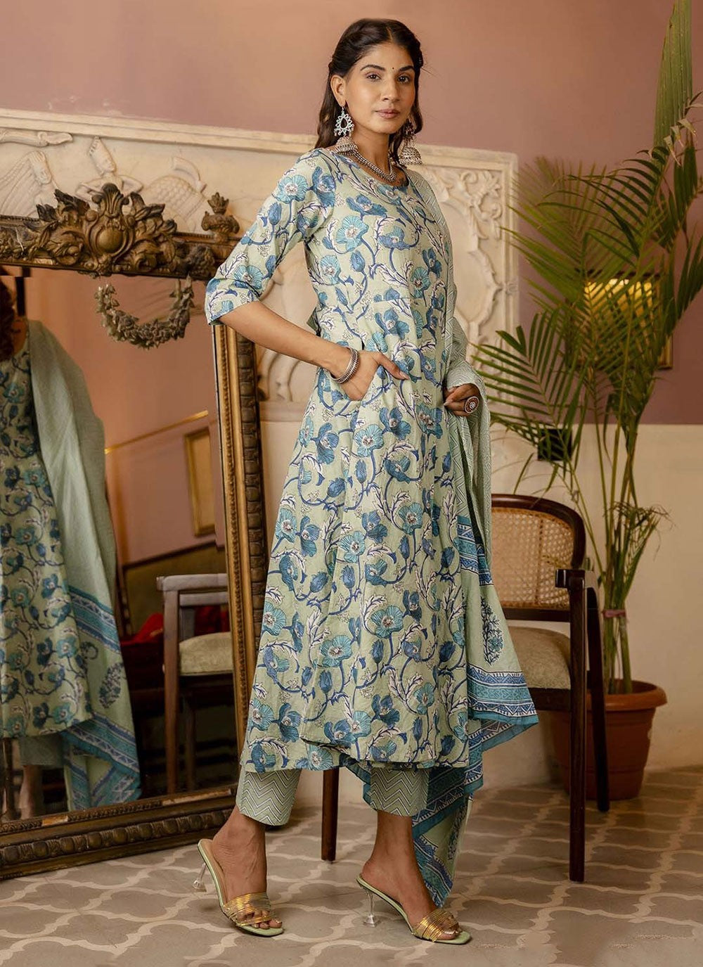 Cotton Anarkali - T2457