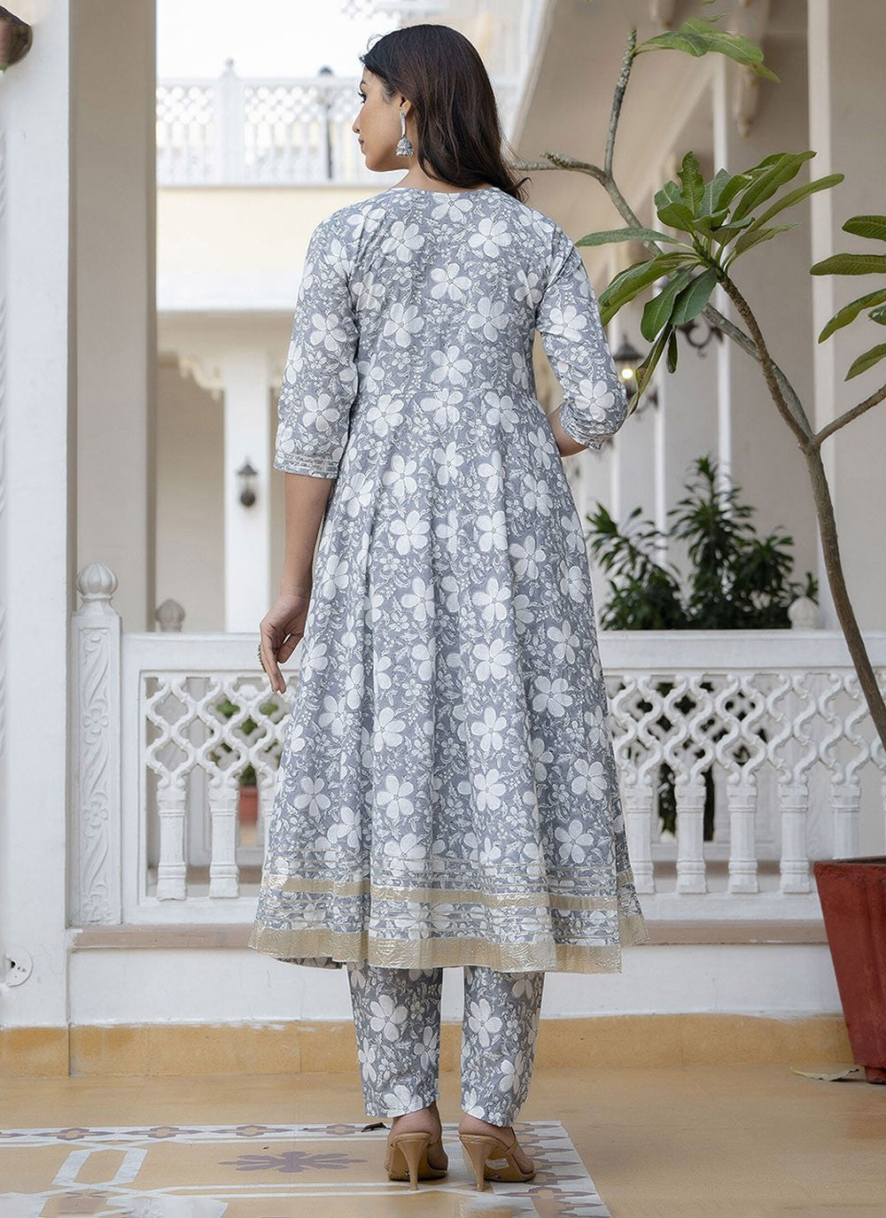 Cotton Anarkali - T2457
