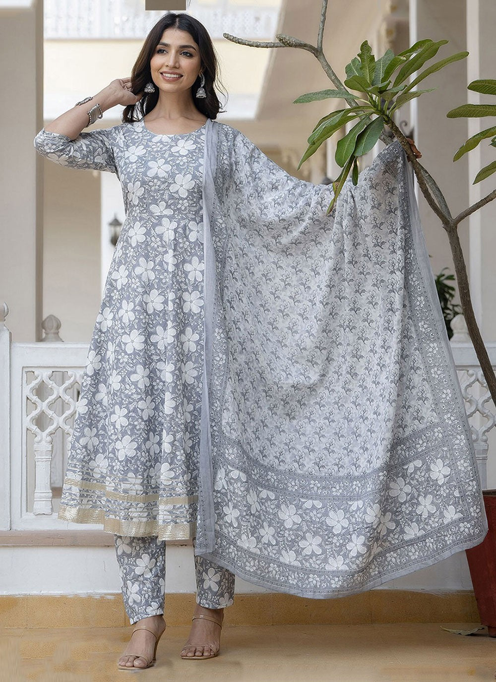 Cotton Anarkali - T2457
