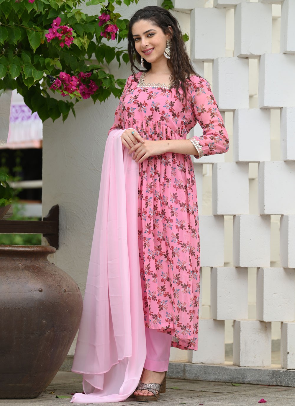 Archive Floral Printed 316616 Pink T6773