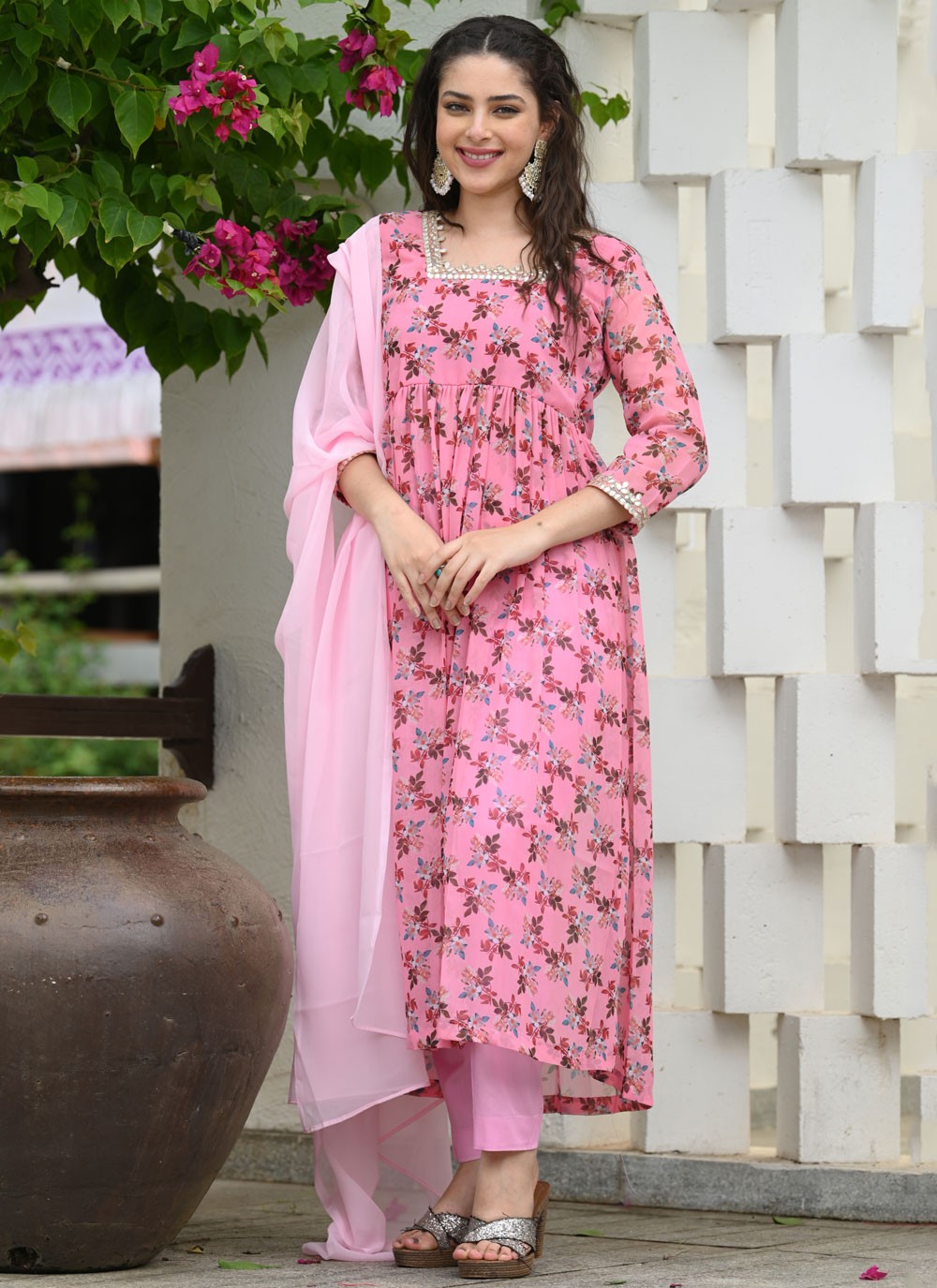 Archive Floral Printed 316616 Pink T6773