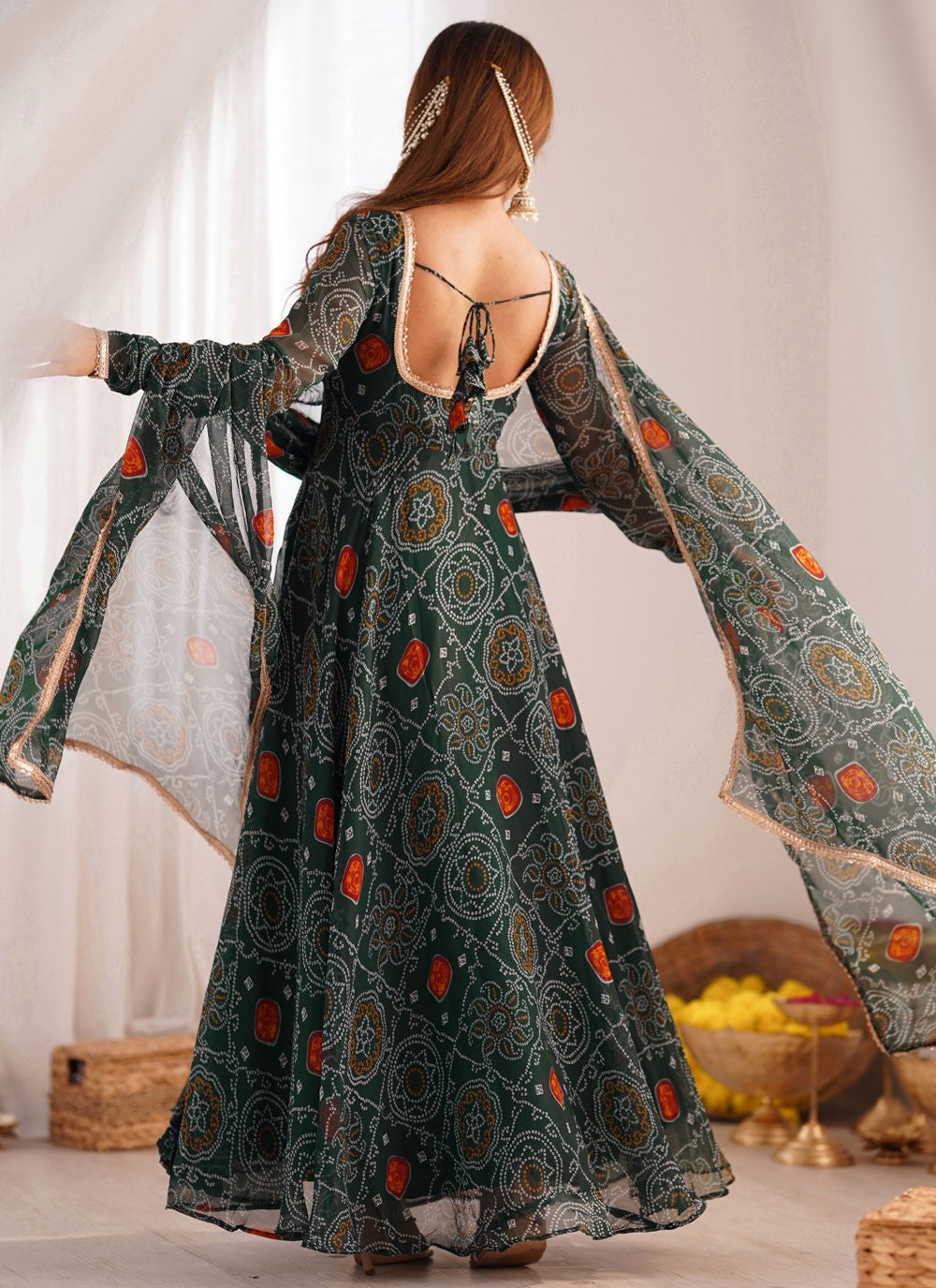 Readymade Style Foliage Prints, Lace Black T7064