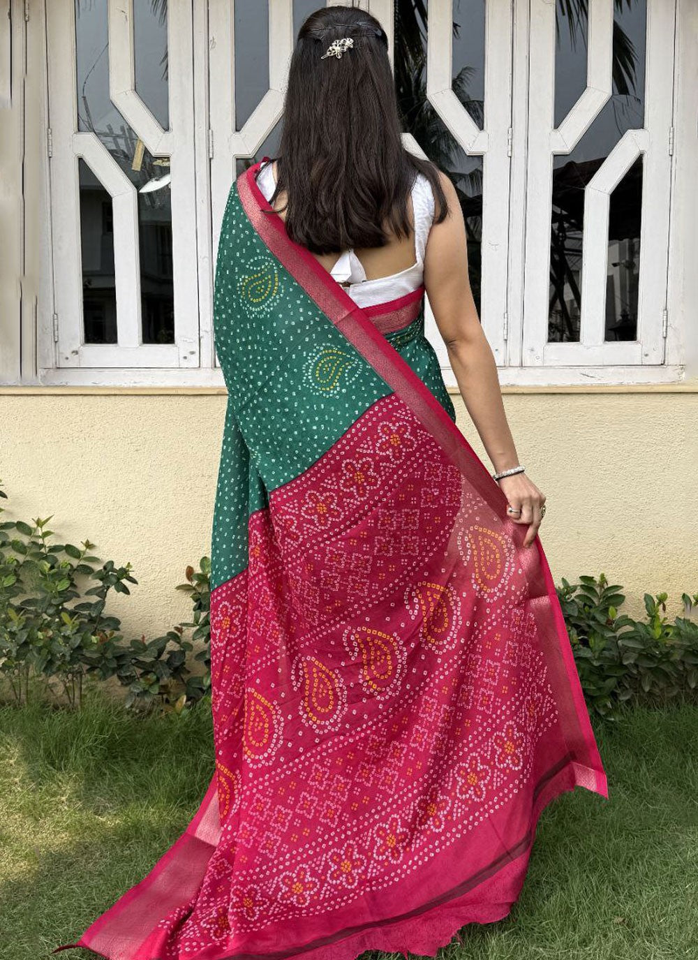 Foliage Prints, Jacquard Work Jacquard Saree - S11775